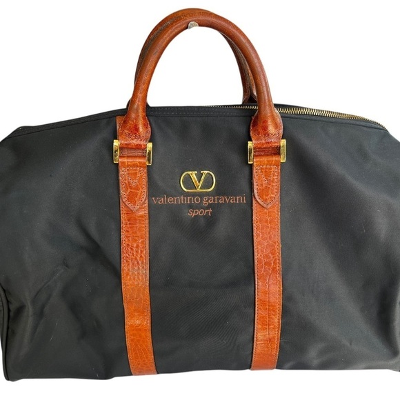 Valentino Garavani Sport Travel Bags, Nylon & Leather Strap - Picture 2 of 8